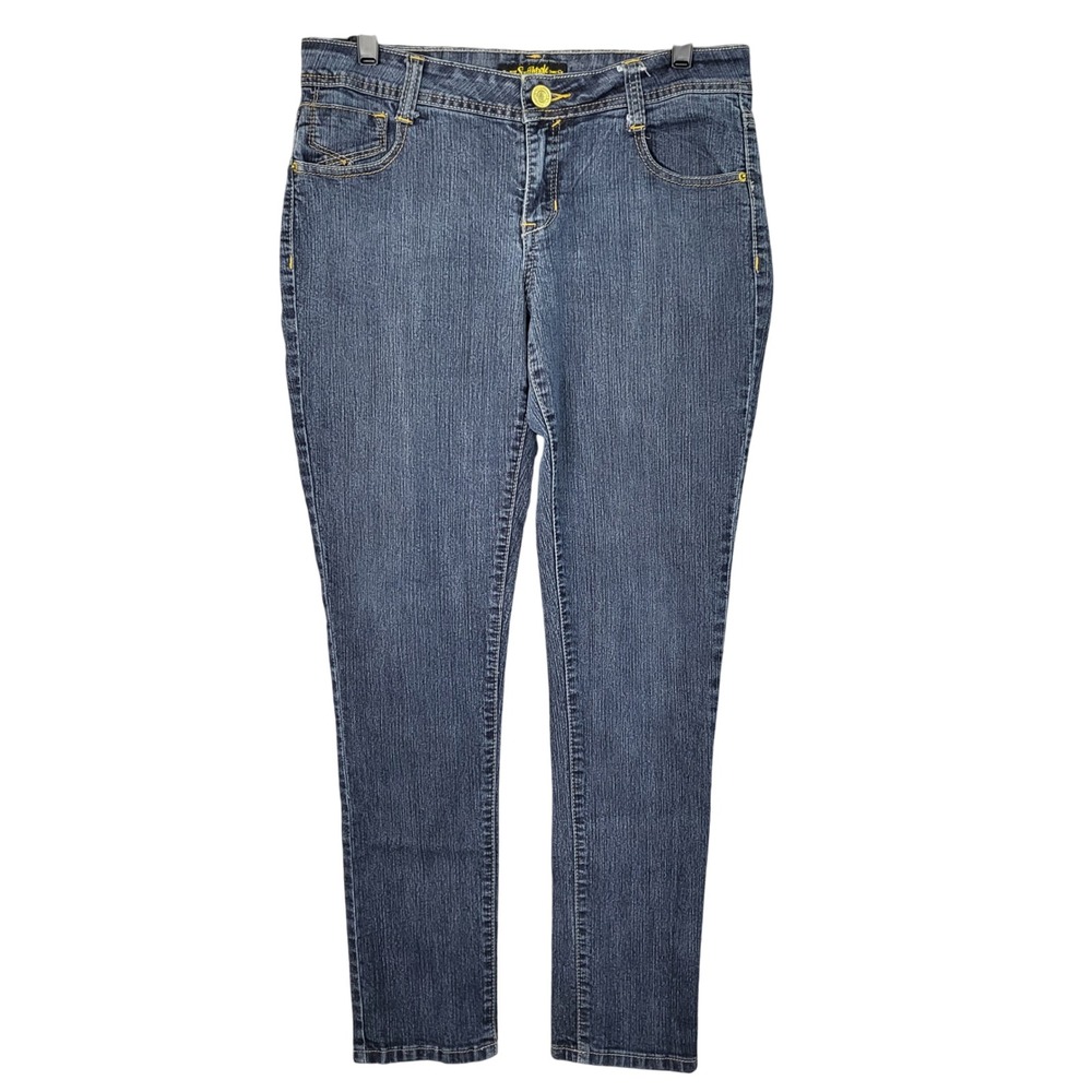 Southpole Jeans Co Women's Blue Embellished‎ Pockets Jeans Size 11